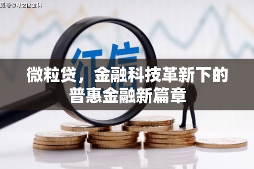 溆浦微粒贷，金融科技革新下的普惠金融新篇章