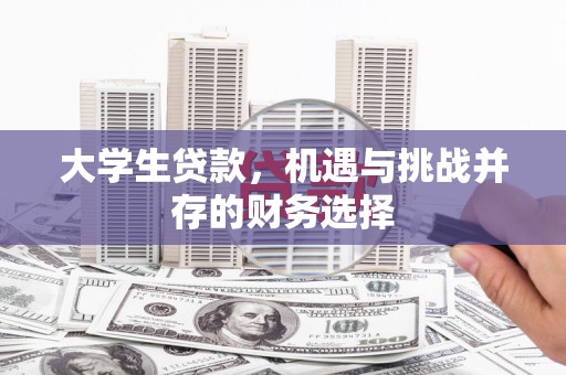 溆浦大学生贷款，机遇与挑战并存的财务选择