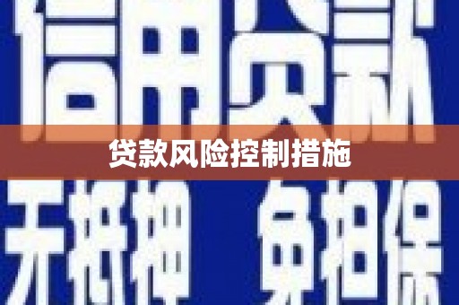 溆浦贷款风险控制措施