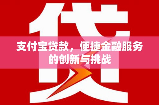溆浦支付宝贷款，便捷金融服务的创新与挑战