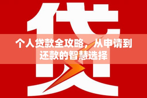溆浦个人贷款全攻略，从申请到还款的智慧选择