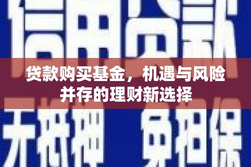 溆浦贷款购买基金，机遇与风险并存的理财新选择