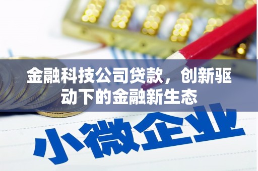 溆浦金融科技公司贷款，创新驱动下的金融新生态