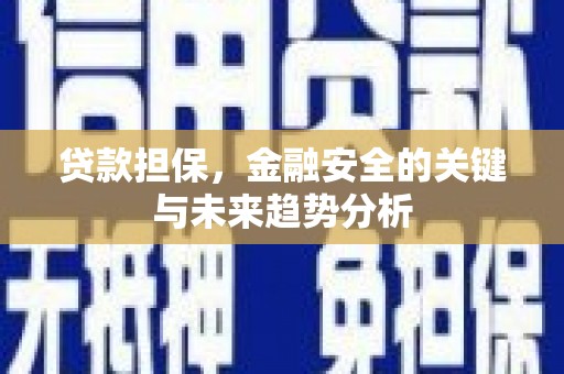 溆浦贷款担保，金融安全的关键与未来趋势分析