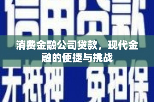 溆浦消费金融公司贷款，现代金融的便捷与挑战