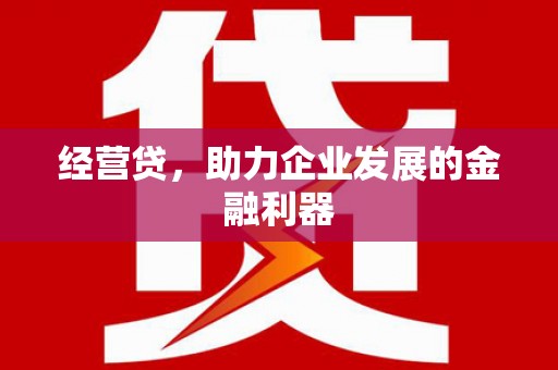 溆浦经营贷，助力企业发展的金融利器