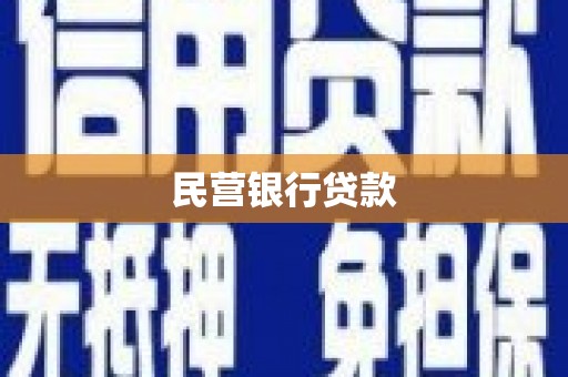溆浦民营银行贷款