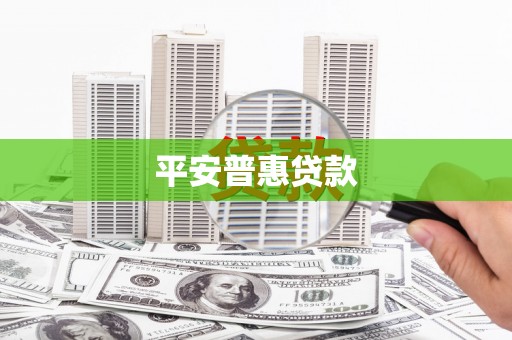 溆浦平安普惠贷款