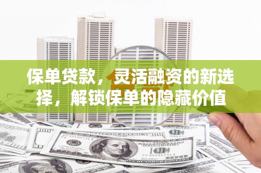 溆浦保单贷款，灵活融资的新选择，解锁保单的隐藏价值