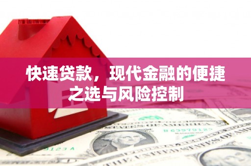 溆浦快速贷款，现代金融的便捷之选与风险控制