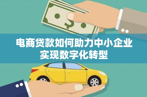溆浦电商贷款如何助力中小企业实现数字化转型
