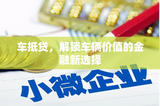 溆浦车抵贷，解锁车辆价值的金融新选择