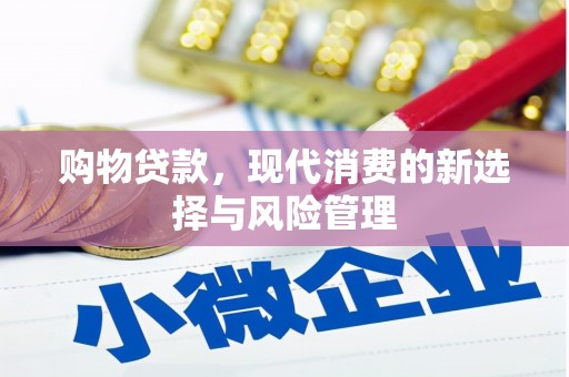 溆浦购物贷款，现代消费的新选择与风险管理