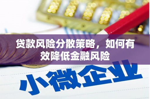 溆浦贷款风险分散策略，如何有效降低金融风险