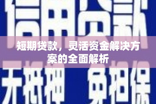 溆浦短期贷款，灵活资金解决方案的全面解析