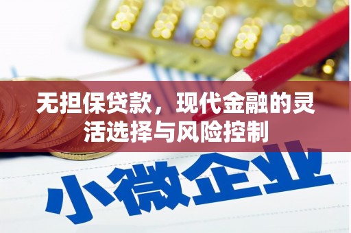 溆浦无担保贷款，现代金融的灵活选择与风险控制