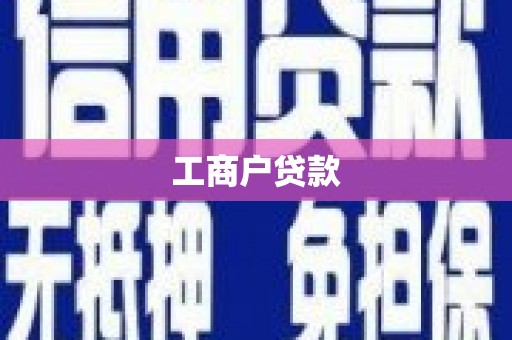 溆浦工商户贷款