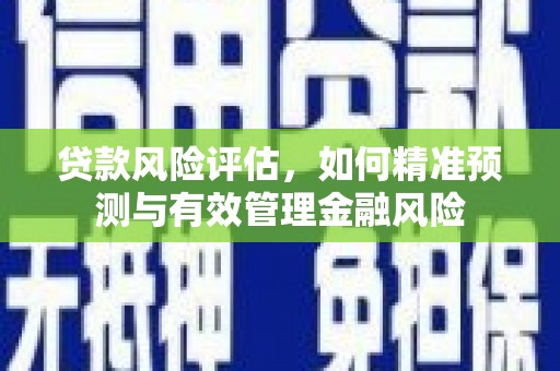 溆浦贷款风险评估，如何精准预测与有效管理金融风险