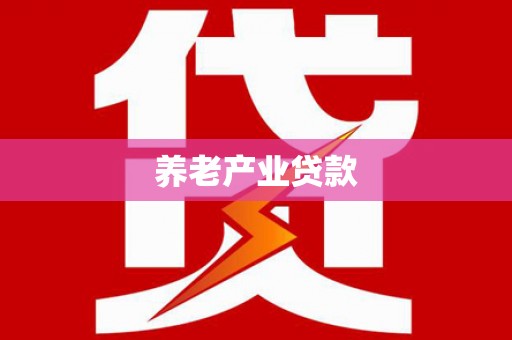 溆浦养老产业贷款