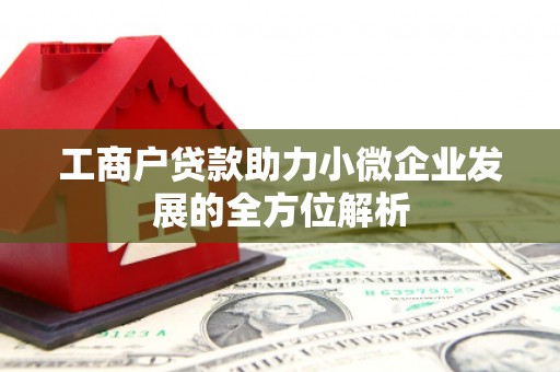 溆浦工商户贷款助力小微企业发展的全方位解析