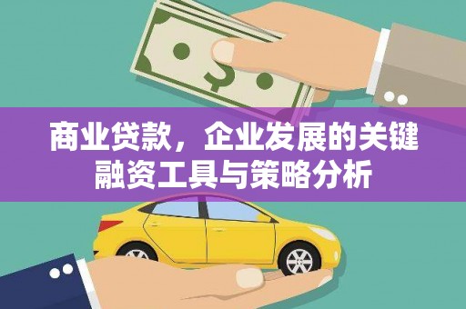 溆浦商业贷款，企业发展的关键融资工具与策略分析