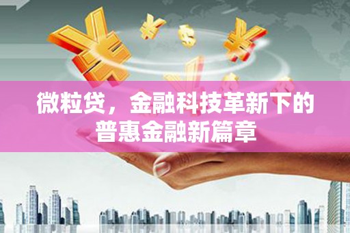 溆浦微粒贷，金融科技革新下的普惠金融新篇章
