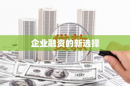 溆浦企业融资的新选择