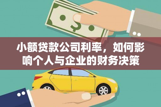 溆浦小额贷款公司利率，如何影响个人与企业的财务决策