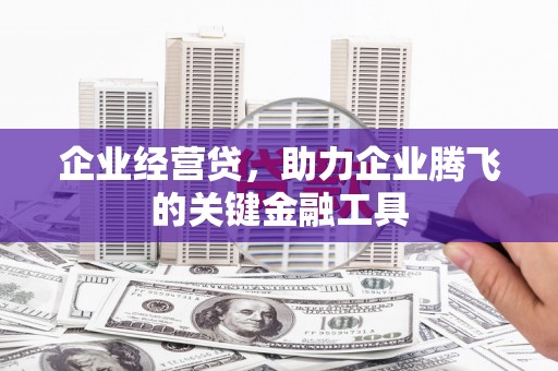 溆浦企业经营贷，助力企业腾飞的关键金融工具