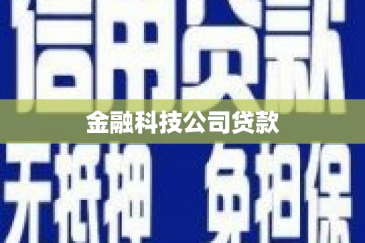 溆浦金融科技公司贷款