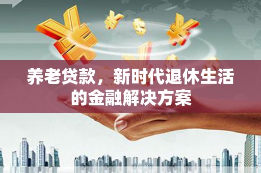 溆浦养老贷款，新时代退休生活的金融解决方案