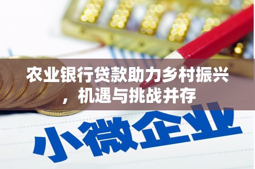 溆浦农业银行贷款助力乡村振兴，机遇与挑战并存
