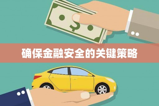 溆浦确保金融安全的关键策略
