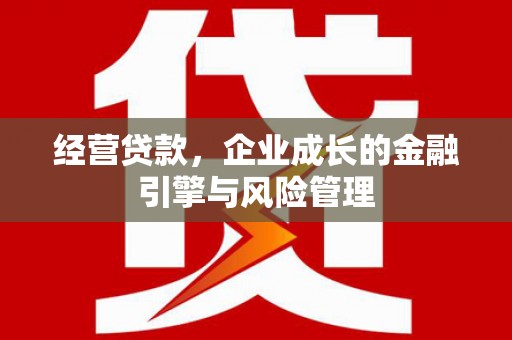 溆浦经营贷款，企业成长的金融引擎与风险管理